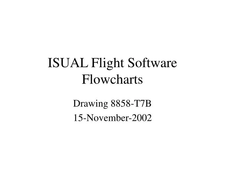 isual flight software flowcharts