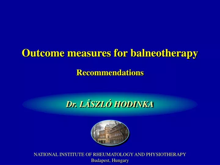 outcome measures for balneotherapy