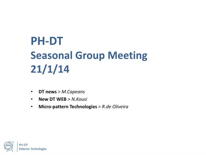 ph dt seasonal group meeting 21 1 14