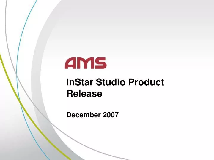 instar studio product release december 2007