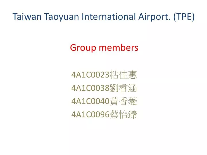 taiwan taoyuan international airport tpe