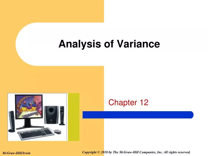 analysis of variance