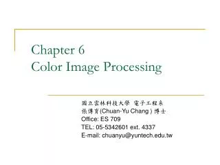 Chapter 6 Color Image Processing