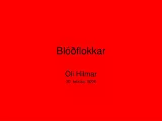 bl flokkar