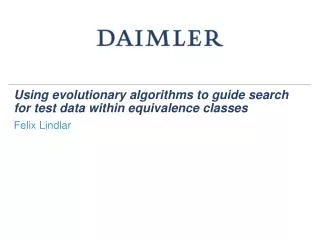 Using evolutionary algorithms to guide search for test data within equivalence classes