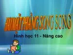 HAI MẶT PHẲNG SONG SONG - slide 1