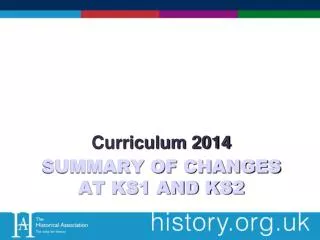 Summary of Changes at KS1 and KS2