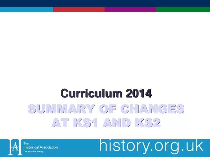 summary of changes at ks1 and ks2