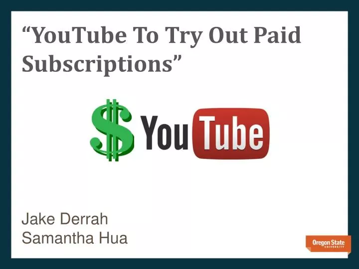 youtube to try out paid subscriptions