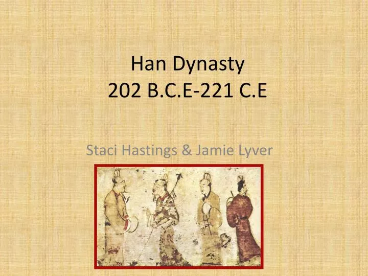 han dynasty 202 b c e 221 c e