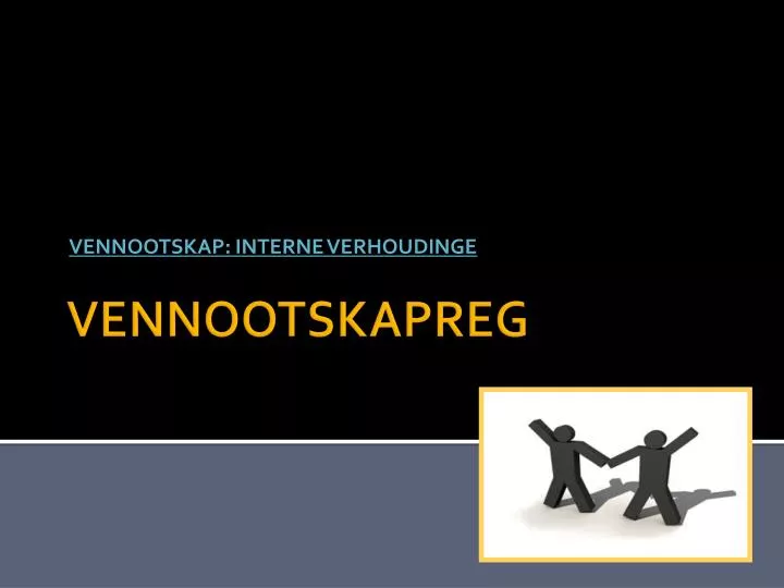 vennootskap interne verhoudinge