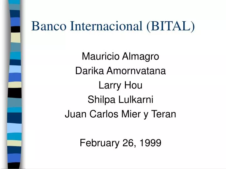 banco internacional bital