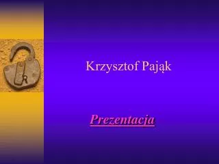 krzysztof paj k