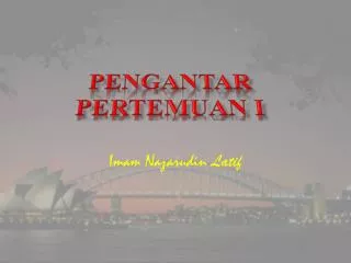 pengantar pertemuan i