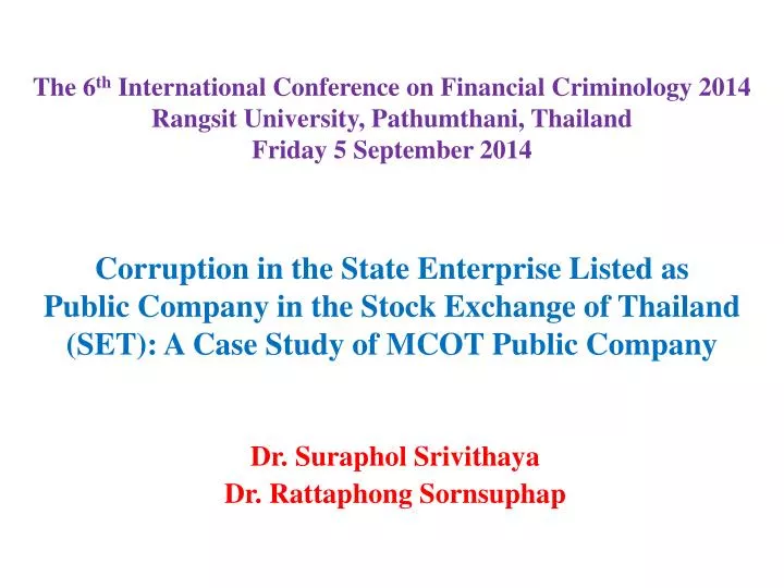 dr suraphol srivithaya dr rattaphong sornsuphap