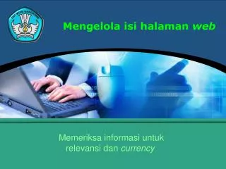 mengelola isi halaman web