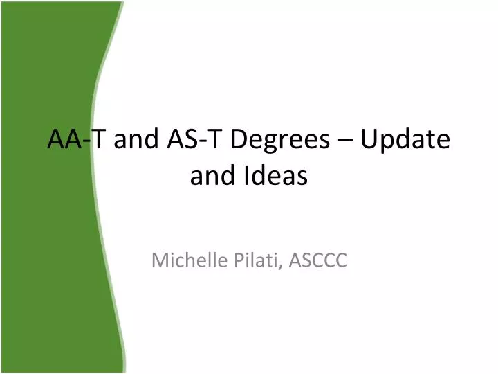 aa t and as t degrees update and ideas