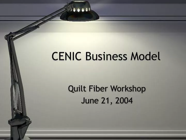 cenic business model