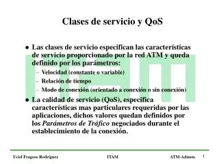 clases de servicio y qos
