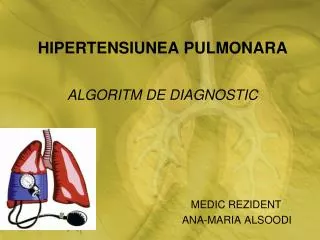 hipertensiunea pulmonara