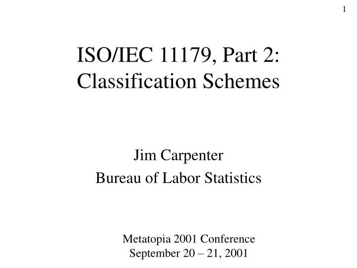 iso iec 11179 part 2 classification schemes