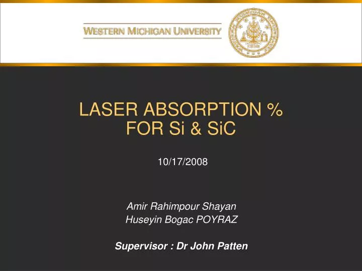 laser absorption for si sic