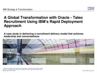 IBM Strategy &amp; Transformation