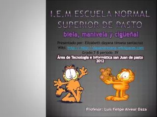 i e m escuela normal superior de pasto