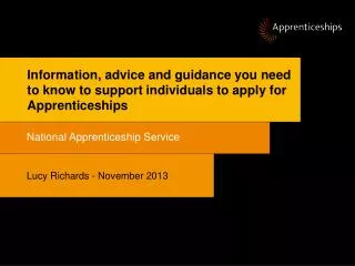 National Apprenticeship Service