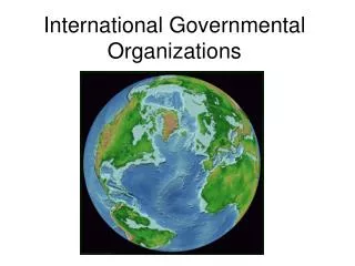 International Governmental Organizations