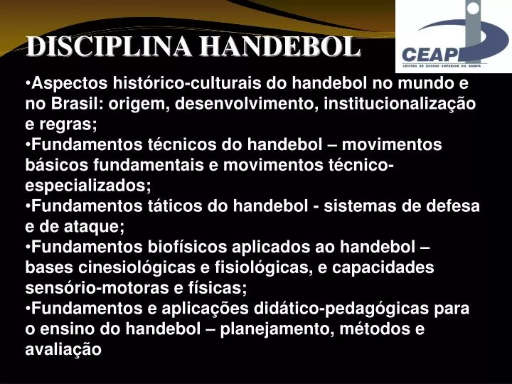 disciplina handebol