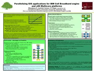 Parallelizing GIS applications for IBM Cell Broadband engine and x86 Multicore platforms
