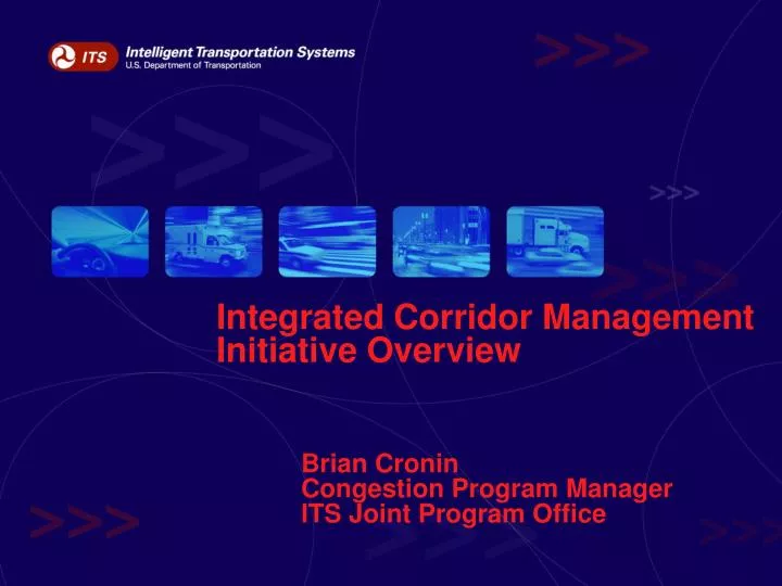 integrated corridor management initiative overview