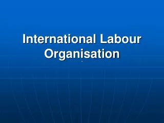 International Labour Organisation