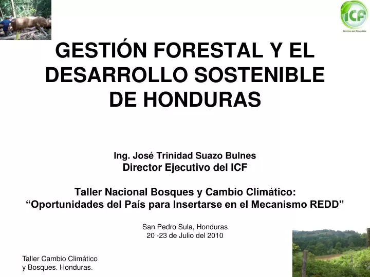 gesti n forestal y el desarrollo sostenible de honduras