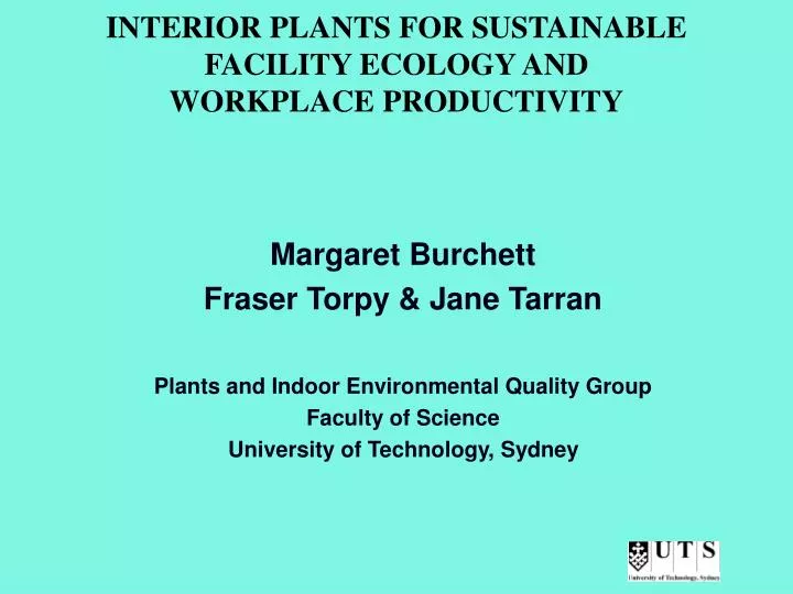 interior plants for sustainable facility ecology and workplace productivity
