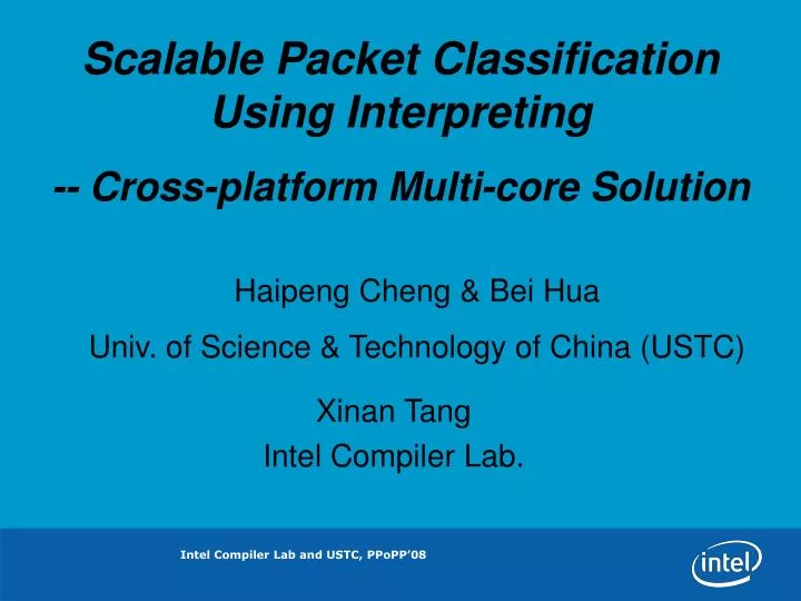 xinan tang intel compiler lab