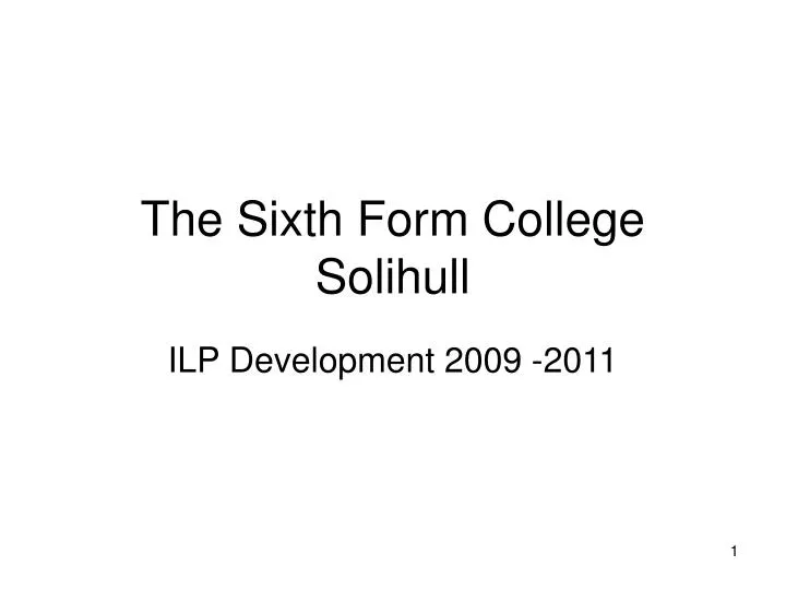 the sixth form college solihull