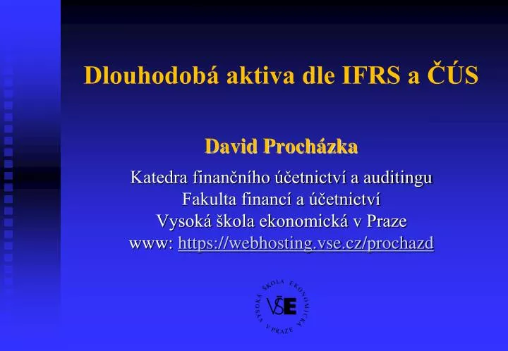 dlouhodob aktiva dle ifrs a s