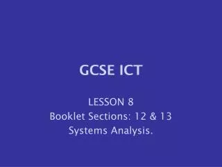 GCSE ICT