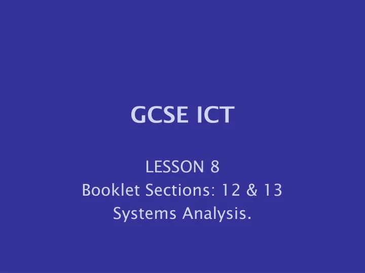 gcse ict