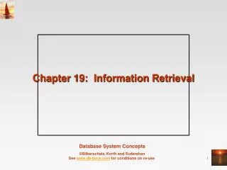 Chapter 19: Information Retrieval