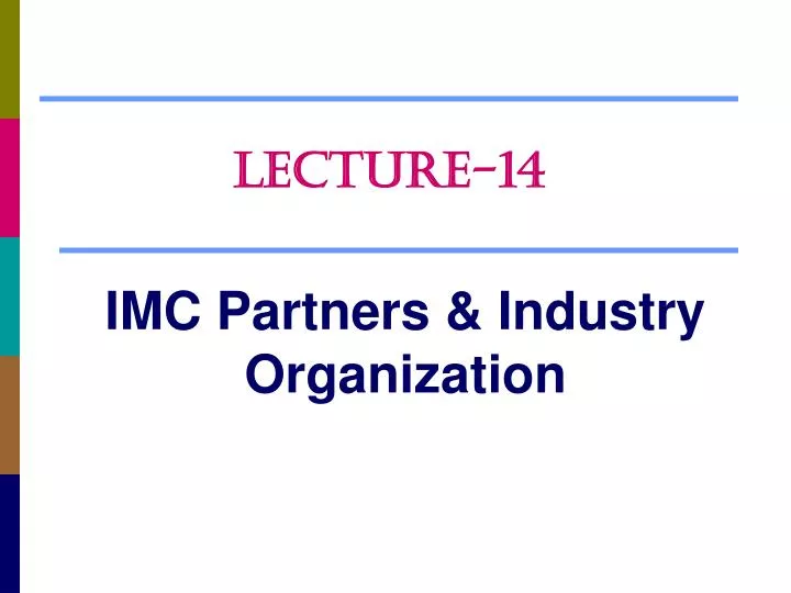 imc partners industry organization