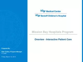 Oneview - Interactive Patient Care