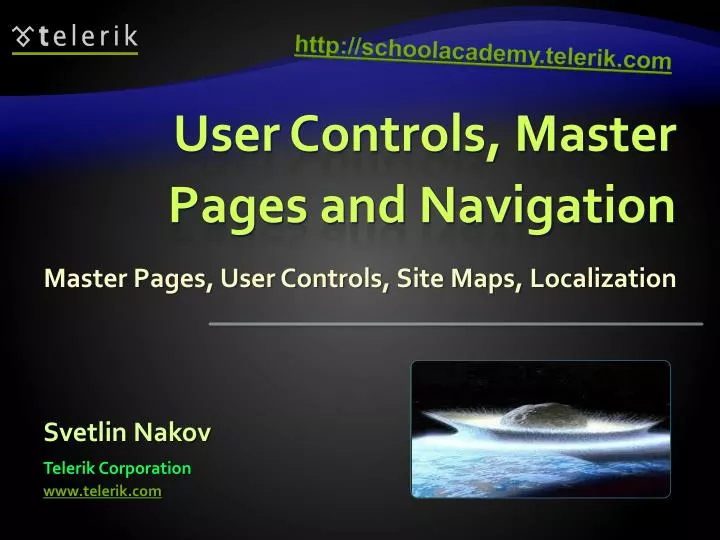user controls master pages and navigation