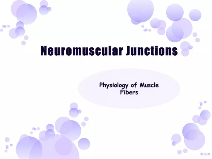 neuromuscular junctions