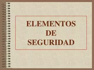 elementos de seguridad
