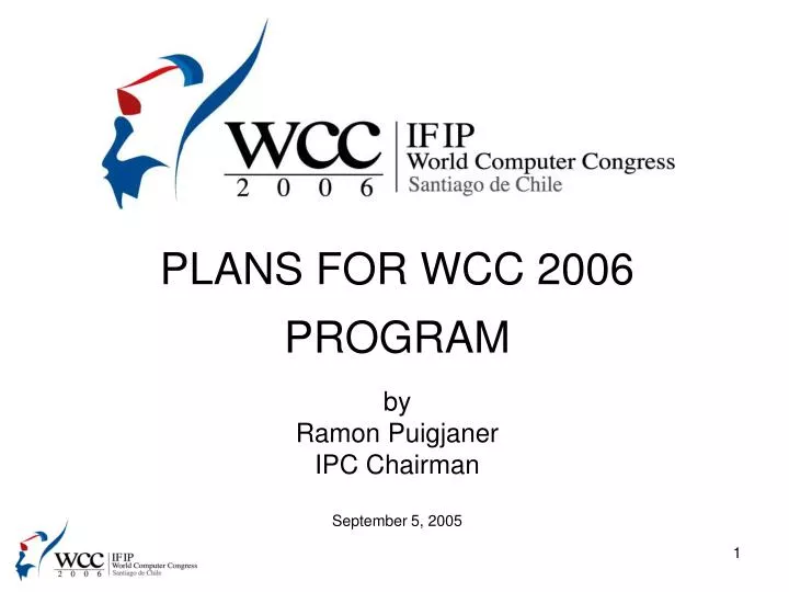 plans for wcc 2006 program