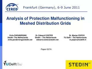 Analysis of Protection Malfunctioning in Meshed Distribution Grids