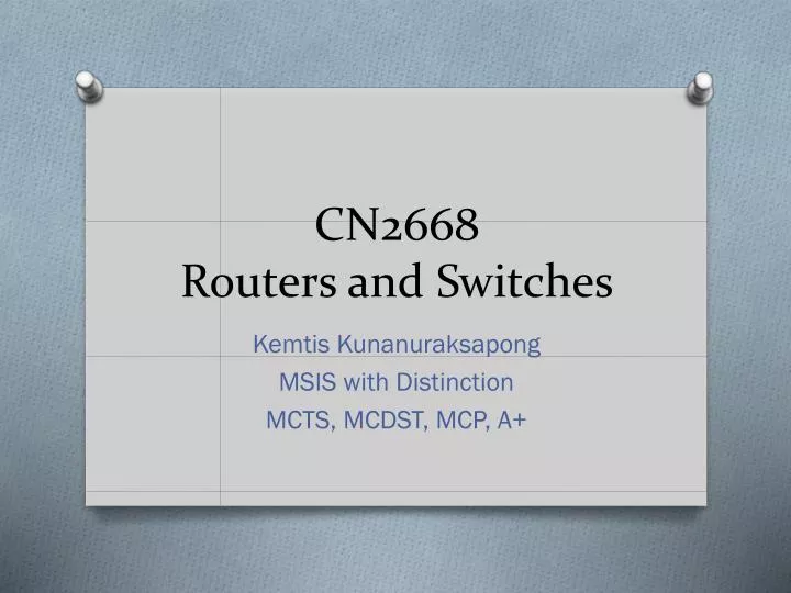cn2668 routers and switches